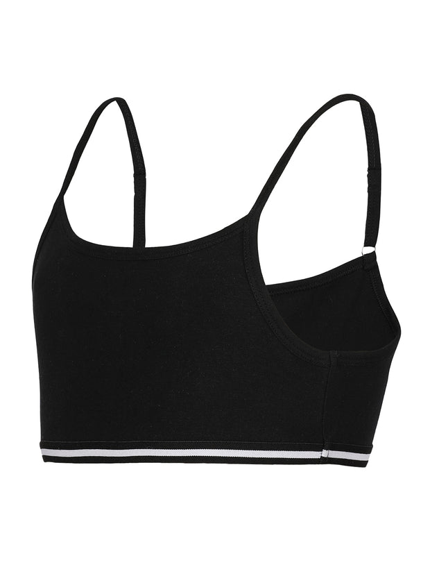 Girls Beginners Bra Black color pack of 2