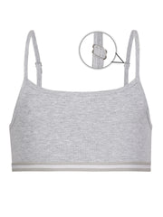 Girls Beginners Bra Grey & Nude color combo pack of 2