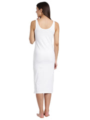 WOMENS SOLID WHITE COLOR INNER KURTHI LONG-SLIP