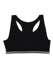 Girls Beginners Sports Bra Beige and Black (Pack of 2)