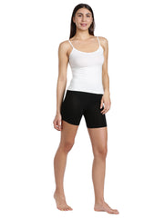 Women's Solid Black Color Inner Shorts