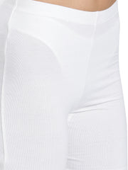 Women's Solid White Color Inner Shorts