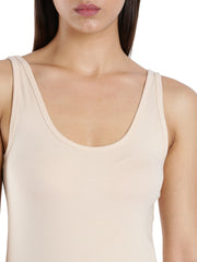 WOMENS SOLID BEIDGE COLOR INNER KURTHI LONG-SLIP