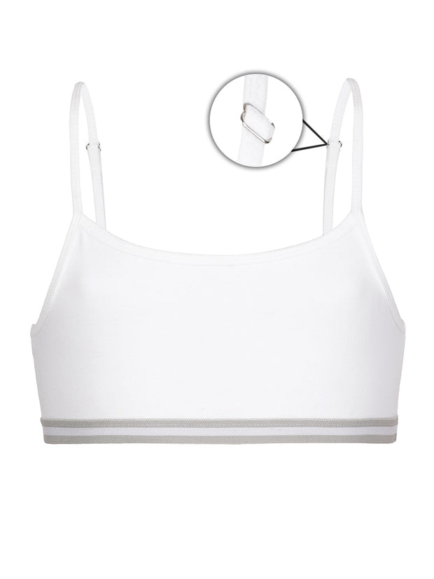 Girls Beginners Bra Grey & White color combo pack of 2