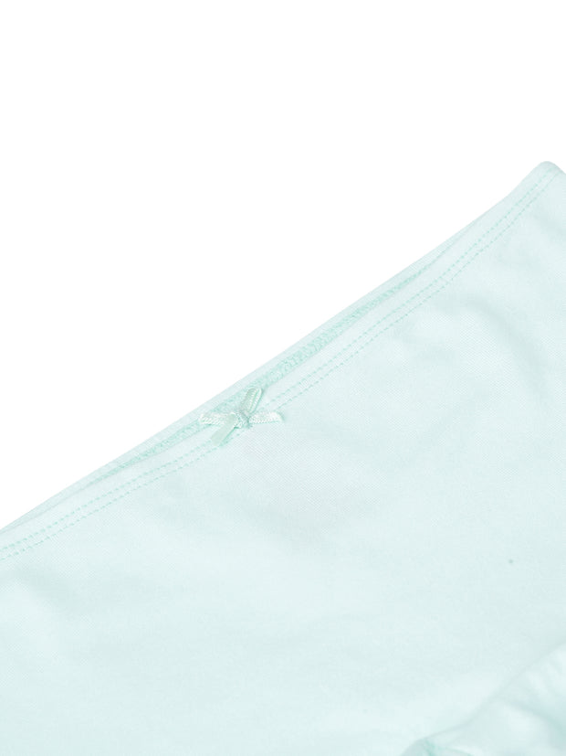Girls Shorties -  green & pink unicorn print - Pack of 2