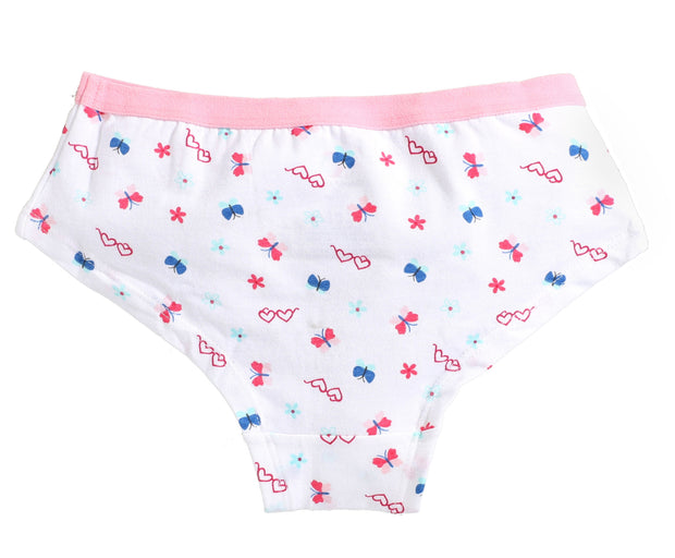 CHARM N CHERISH Girls Hipster Cotton Briefs Pack of 3 (GWHIP24) 2-12 Years Polka Dotted and Stripes - Multicolor